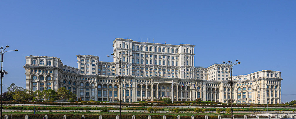 Romanian Government Bldg - Second Largest after the Pentagon (Front)  0143