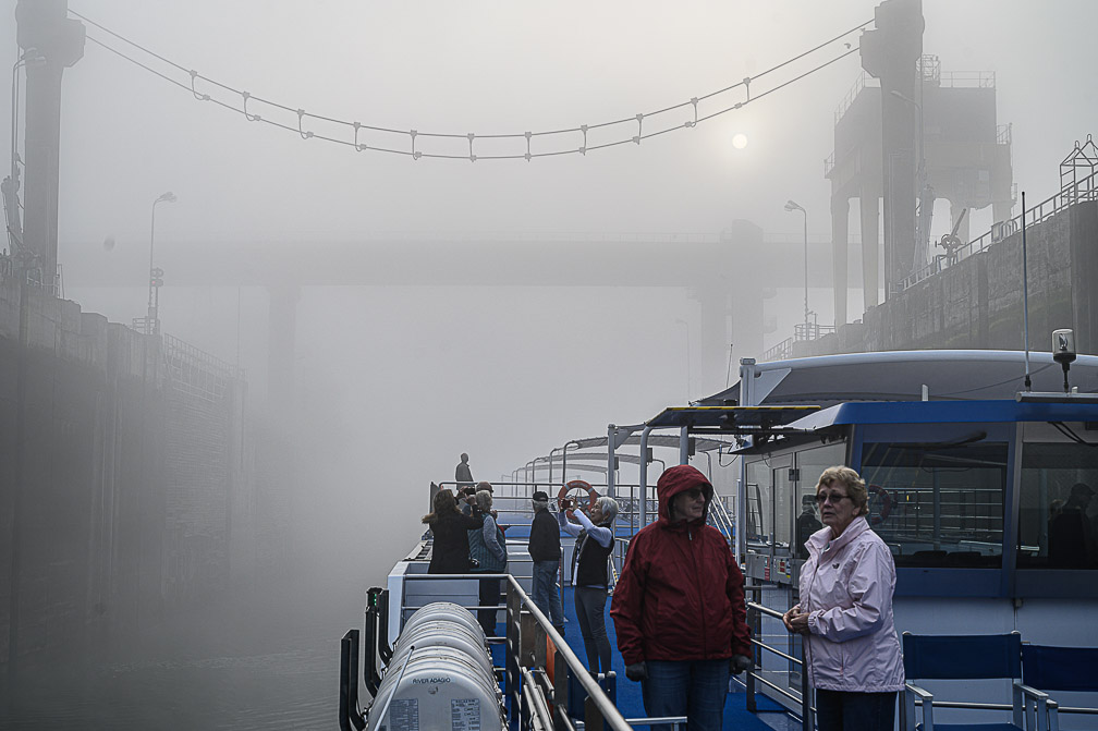 Foggy right into the first lock 1355