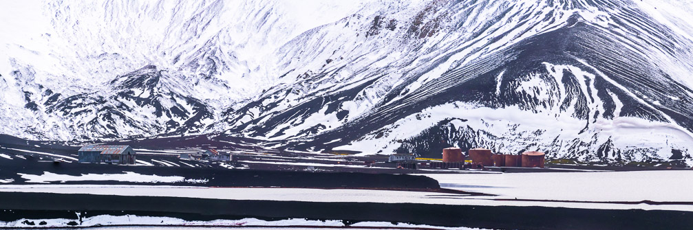 Abandoned Whaling Station crumbling in disrepair  0838