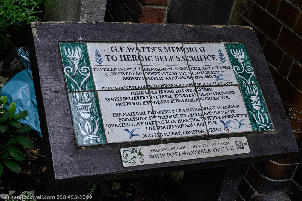 Watts Memorial of Self Sacrifice  0564